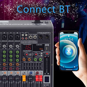 GAX-MC8 Console de mixage BT <span class=keywords><strong>8</strong></span> canaux 24 bits DSP Effet numérique Son Mixage DJ <span class=keywords><strong>Studio</strong></span> Mixeur - Product Image 5