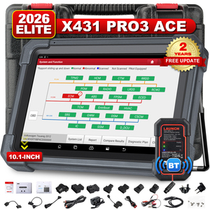 LAUNCH 2026 X431 Pro3 ACE Outil de diagnostic bidirectionnel complet avec connecteur DBSCar VII Codage en ligne pour toutes les voitures - Product Image 1
