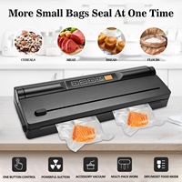 Machine d'emballage sous vide électrique automatique mini en plastique, pour table/support, largeur de scellage 30 cm, capacité 100 ml, aspiration puissante