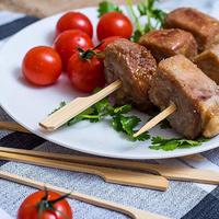 Brochettes et bâtonnets de bambou jetables pour barbecue - Polies, faciles à nettoyer, fourniture directe d'usine, compostables, écologiques