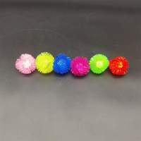 Bague lumineuse LED clignotante en forme de gelée, fourrure et picots, pour le Nouvel An, en TPR, cadeau fantaisie pour enfants et adultes