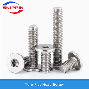 M2 m2, 5 m3 M4 M5 M6 M8 304 A2 thép không gỉ Torx sáu Thùy siêu mỏng phẳng Wafer đầu vít Chiều dài bu lông = 3mm-100mm - Product Image 2