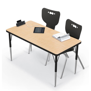 Set di scrivanie e sedie da studio per studenti di scuola, Set di mobili per la scuola per bambini mobili commerciali che costruiscono uffici moderni - Product Image 1