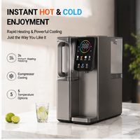 Duurzame desktop RO waterdispenser 5L ruwwaterreservoir 1.3L zuiverwaterreservoir Laag geluidsniveau Drinkoplossing voor thuis en restaurant