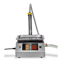 Petite machine de remplissage automatique par pesage pour miel, eau minérale, eau désinfectante, liqueur, huile comestible, colle et liquides visqueux