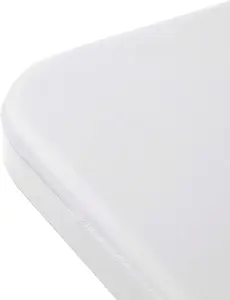 Danlouistex Hot Sale 6FT Spandex Table Cover Rectangular Stretch Spandex Tablecloth White 6FT