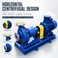 Pompe centrifuge horizontale en acier inoxydable, personnalisable, à haut débit, à haute pression, sans fuite, pour produits chimiques
