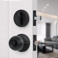 Ensemble de serrures de sécurité extérieures à combinaison, 3 clés, noir mat, qualité ANSI 3, matériel de serrure de porte pour distributeur, directement de l'usine