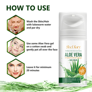 Venta al por mayor SheDiary 100% Pure Natural Aloe Vera Crema Cuidado <span class=keywords><strong>facial</strong></span> Hidratante calmante Nutritiva <span class=keywords><strong>Mejor</strong></span> crema <span class=keywords><strong>facial</strong></span> <span class=keywords><strong>para</strong></span> la belleza - Product Image 6