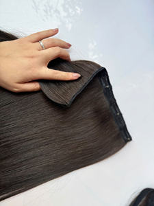 Venta al por mayor Natural Remy estilo recto Clip-en extensiones de cabello 10A grado a granel vietnamita crudo humano tejido cinta Ins de Vietnam - Product Image 6