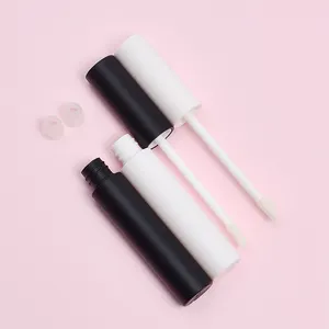 Manufacturers Wholesale 10ml White Lip Gloss Tube Black Mascara Tube Cheap Liquid Eyeliner Tubes Custom Lip Glaze Bottle
