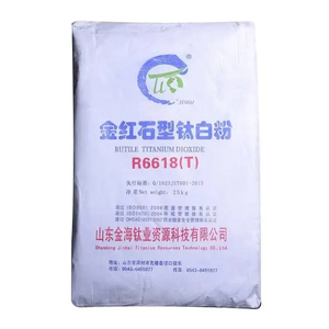 Alta bianchezza alta lucentezza un pigmento bianco rutilo TiO2 biossido di titanio R6618 per pittura ad olio - Product Image 1