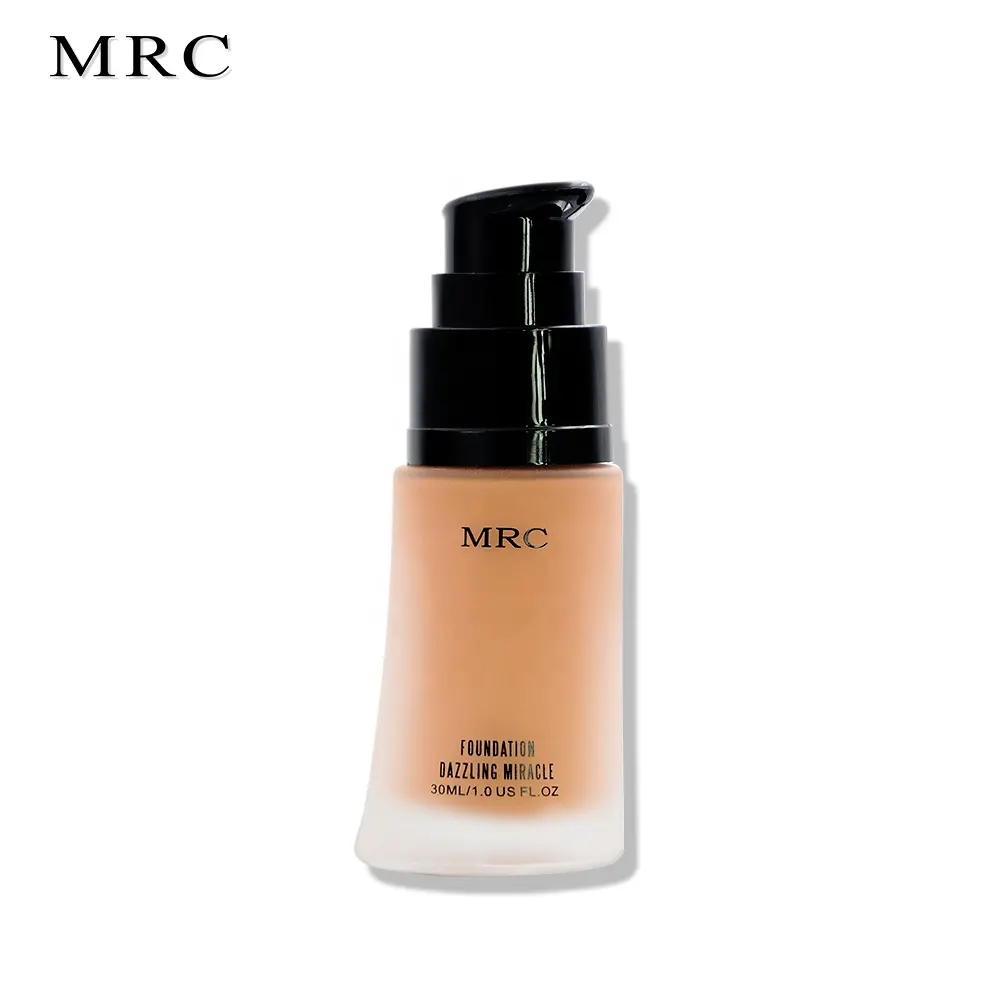 Beste wasserdichte Airbrush Makeup HD Liquid Foundation der Marke MRC mit Milchglas flasche OEM ODM Cosmetics