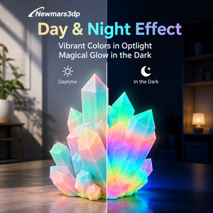 Filamento para Impresora 3D Newmars3dp PLA+ Glow Rainbow, Filamento PLA Plus Luminoso Ecológico para Decoración del Hogar, Regalos y Modelos - Product Image 2
