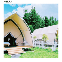 Tente de glamping en forme de voilier, simple, imperméable, en toile PVC, avec structure en acier, quatre saisons, écologique, pour complexe hôtelier, camping, parc de vacances