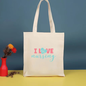 Premium Heavy Duty Cotton <b>Canvas</b> <b>Tote</b> Bag Sturdy Washable Ecofriendly Reusable Shopper Bag for Market Store - Product Image 2
