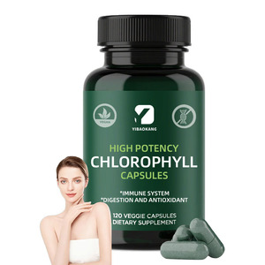 Capsules OEM Factory Chlorophylle 600 Mg Antioxydant Soutien pour l'Immunité Énergie Peau Réduction des Odeurs Corporelles et Mauvaise Haleine 120 Capsules - Product Image 1