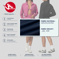 Pakaian Olahraga Baru dari Pabrik, Set Outerwear Kasual, Bahan Elastis Tinggi, Cepat Kering, dan Bernapas
