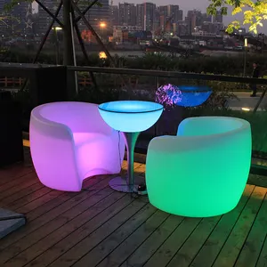 Moderne Design Bar Sofa Stuhl Im Freien/Farbwechsel Led Stuhl Party Wohnzimmer Sofa Komfortable LED Möbel Mit Neue design