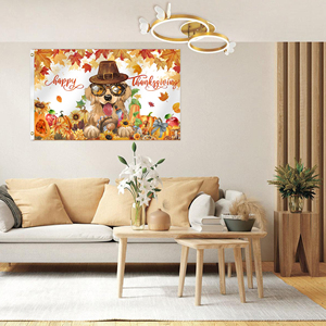 Thanksgiving Day Double-Sided 3*5FT Pennant <b>Flag</b> Digital Printing Technique Outdoor Courtyard Decorations - Product Image 2