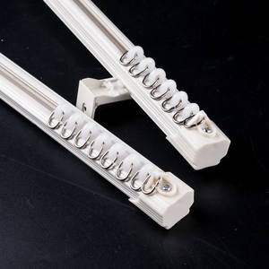 IKSUN Moderne Double Rails Droit <span class=keywords><strong>Rideau</strong></span> Piste Côté Nano Silence <span class=keywords><strong>Tringle</strong></span> À <span class=keywords><strong>Rideau</strong></span> Accessoires Plafond Installation <span class=keywords><strong>Rideau</strong></span> Rail - Product Image 3