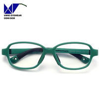 Lunettes optiques rectangulaires TR90 personnalisées OEM, anti-lumière bleue, pour enfants et adolescents, taille 46-15-125, 10+ ans d'expérience