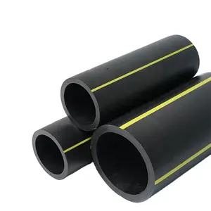 JS Wholesale Price HDPE Pipe Gas Pipe Yellow Orange Line All Size In Stock High Pressure