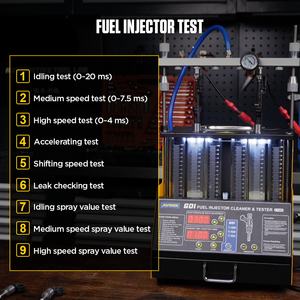 เครื่องทำความสะอาดและทดสอบหัวฉีดน้ำมันเชื้อเพลิง <span class=keywords><strong>AUTOOL</strong></span> <span class=keywords><strong>CT400</strong></span> GDI สำหรับ 6 สูบ ใช้ได้กับรถยนต์และรถจักรยานยนต์ - Product Image 6