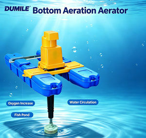 Aérateur flottant pour le traitement des eaux usées en aquaculture, unité de circulation d'eau et d'oxygénation pour la qualité des eaux de décharge des fermes - Product Image 1