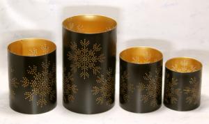 Set of Four Creative Metal <b>Tea</b> <b>Light</b> <b>Holders</b> Various New Designs for Home Decoration Festive Occasions-Christmas or Weddings - Product Image 3