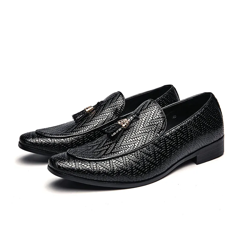 Zapatos de vestir de cuero con cremallera para las cuatro estaciones, zapatos informales de estilo de suela blanda para hombre, zapatos formales para reuniones de negocios, mocasines de oficina de cuero