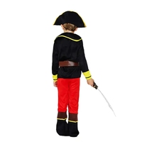 Costume de cosplay de Jack Sparrow, pirates des Caraïbes, pour enfants, costume de fête de carnaval pour garçon avec thème de vacances du Nouvel An