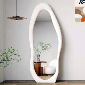 Specchio da terra a figura intera con cornice in flanella francese, ad alta definizione, per <span class=keywords><strong>camera</strong></span> da <span class=keywords><strong>letto</strong></span> - Product Image 1