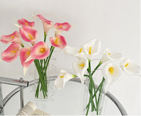 Fleur artificielle mini en PU, motif fer à cheval et lotus, pour mariage, décoration intérieure, art floral, plante de simulation