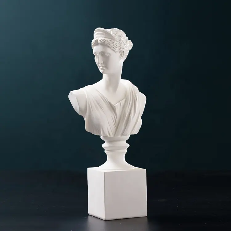 Hot sale small Roman female Athena head bust statue for interior