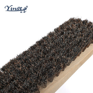 Cepillo para zapatos Yinste de crin de caballo con mango de madera maciza para pulir y limpiar, cerdas suaves - Product Image 1