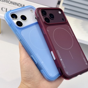 เคสโทรศัพท์มือถือแม่เหล็กแบบด้านคุณภาพสูงสำหรับ iPhone 18 16 17 Pro Max พร้อมปุ่มสัมผัส AI ป้องกันการกระแทกทั้งสี่มุม - Product Image 3