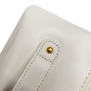 Bolsa de cosméticos de viaje de lujo personalizada al por mayor, minibolsa transparente de lona de cuero y terciopelo, funda de nailon, cierre transparente, maquillaje geométrico - Product Image 5