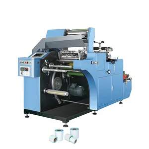 Dual work station small label die cutting machine for sticker labels