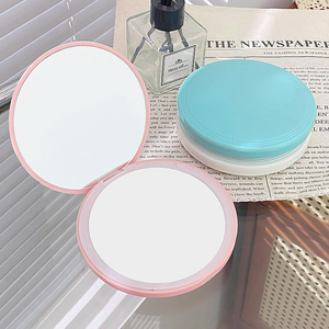 Portable Double-Sided LED Magnifying <strong>Vanity</strong> <strong>Mirror</strong> Cute Compact Pocket Hand <strong>Mirror</strong> with Custom Logo Touch Screen Makeup <strong>Mirror</strong> - Product Image 6