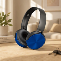 Casque audio filaire supra-auriculaire avec micro, prise jack 3,5 mm coudée, son stéréo basses profondes, casque pivotant à tête plate