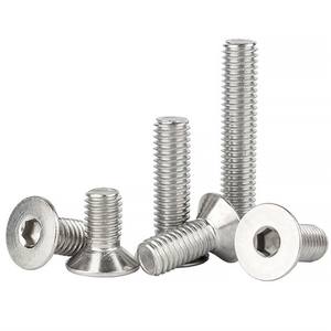 316 paslanmaz çelik Din7991 havşa altıgen altıgen soket düz kafa altıgen makine vidaları M2 M3 M4 <span class=keywords><strong>8mm</strong></span> küçük vida - Product Image 5
