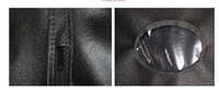 Housse de vêtement publicitaire portable noire en PP non tissé avec fermeture éclair, personnalisable avec logo imprimé