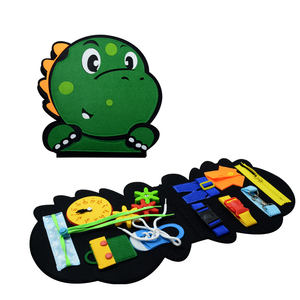 Dinosauro prescolare <span class=keywords><strong>autismo</strong></span> sensoriale giocattoli per bambini <span class=keywords><strong>attività</strong></span> apprendimento prima educazione Montessori feltro bambini occupato bordo - Product Image 6