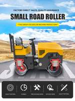 Compacteur routier mini 3 tonnes à bas prix - Compactage par vibration efficace pour les projets de construction à petite échelle