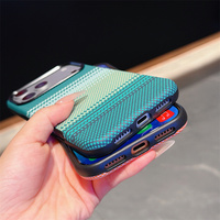 Étui de téléphone en cuir PU texturé coloré de qualité supérieure pour iPhone 18 17 16 15 14 13 12 Pro Max avec recharge magnétique puissante