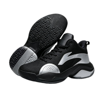 Baskets de basketball mi-montantes personnalisées, tige tricotée respirante, chaussures de sport avec support TPU et amorti EVA, vente en gros OEM