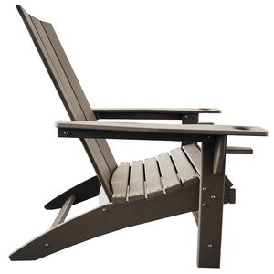 पॉली पुनर्नवीनीकरण हेवी ड्यूटी आउटडोर आंगन बीच एडिरोंडैक चेयर - Product Image 2