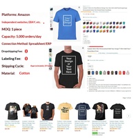 T-shirt personnalisé en coton à manches courtes, col rond rétro, avec design intégré et logo texte imprimé pour le quotidien