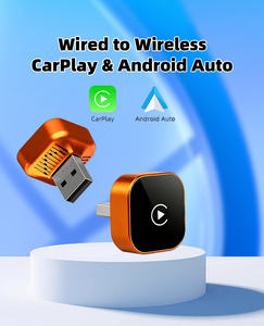 อะแดปเตอร์ไร้สาย CarPlay สีส้ม รุ่นปี 2026 สำหรับ CarPlay และ Android แบบเสียบใช้งานได้ทันที ดองเกิลแปลงสัญญาณ CarPlay - Product Image 3